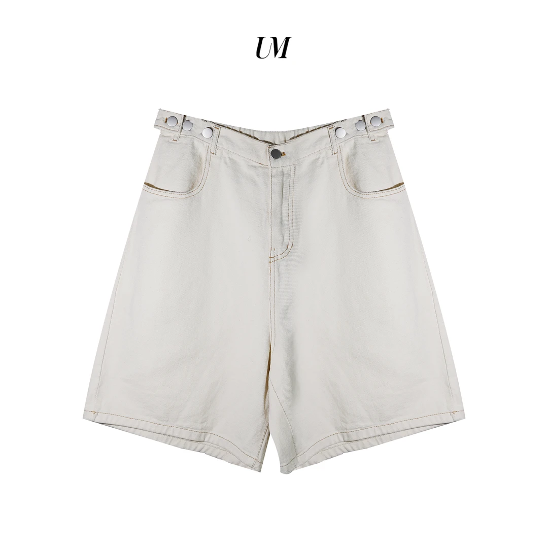 【U.M】复古做旧经典水洗牛仔五分裤短裤