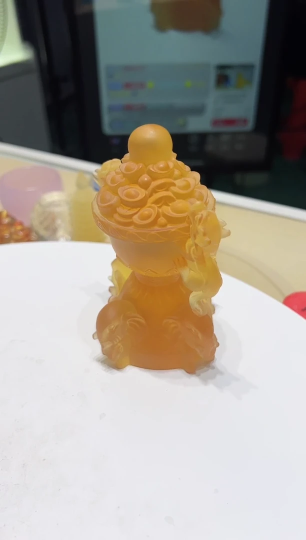 琉璃手工艺品明*?古法琉璃摆件