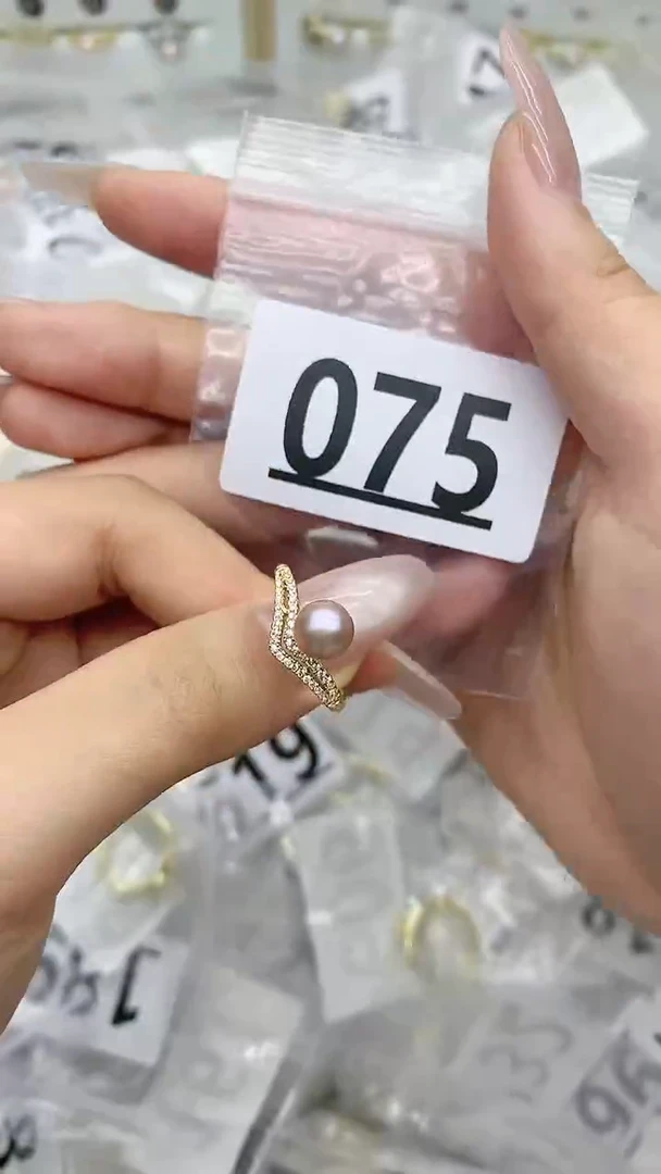 合金珠宝奇石淡水珍珠075