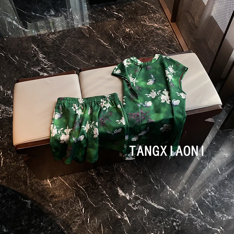 2店 精品单出【一春犹绿】旗袍上衣