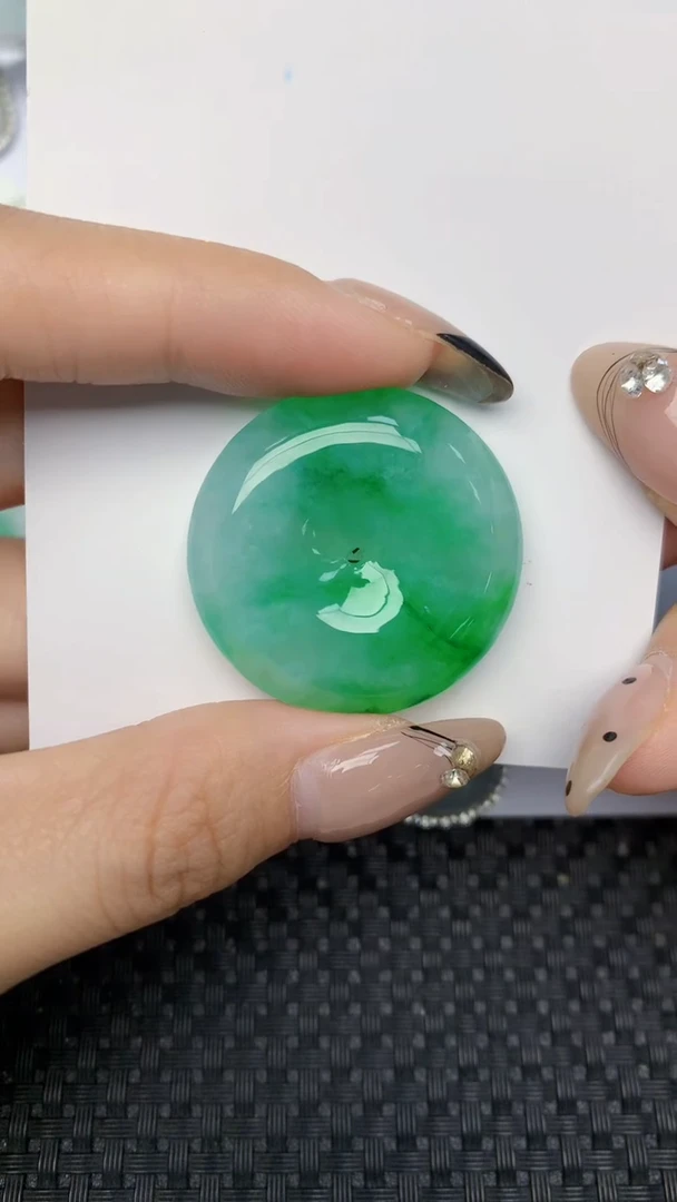 颈饰未镶嵌翡翠天然缅甸翡翠a货百元以上9元证书费自理