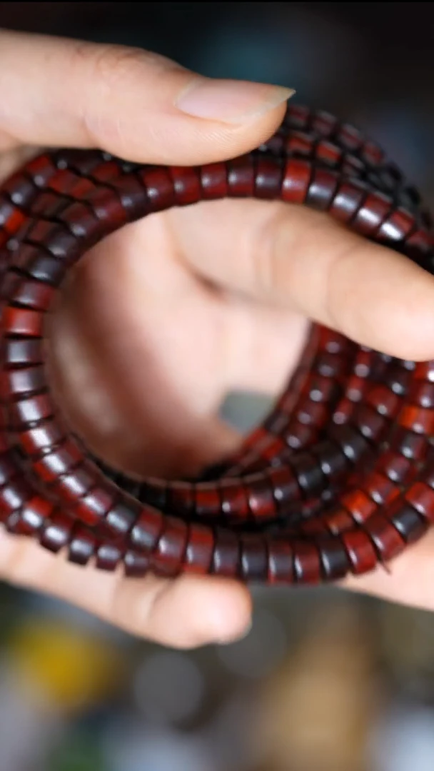 檀香紫檀（小叶紫檀）手串/手链4x7药片珠小叶紫檀