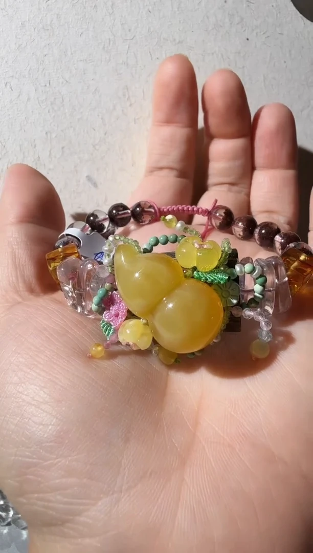 未镶嵌蜜蜡手链蜜蜡葫芦手链