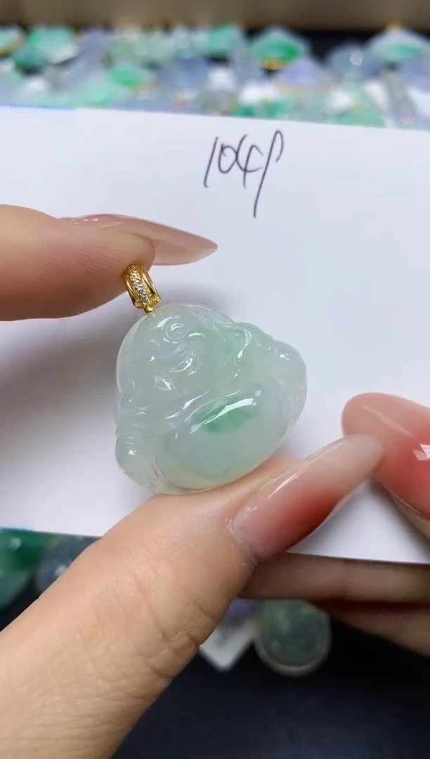 翡翠未镶嵌颈饰 天然缅甸翡翠A货