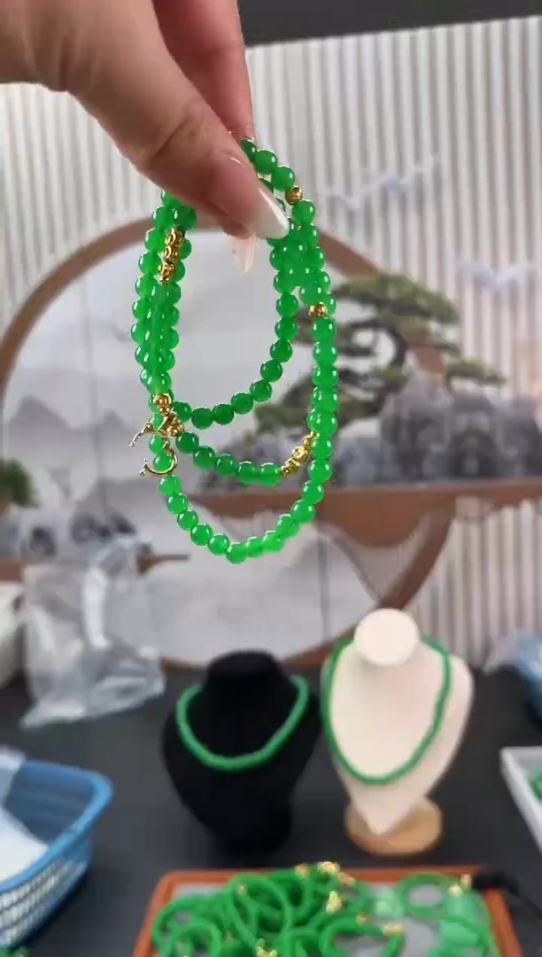 未镶嵌翡翠耳饰万能扣项链卡6