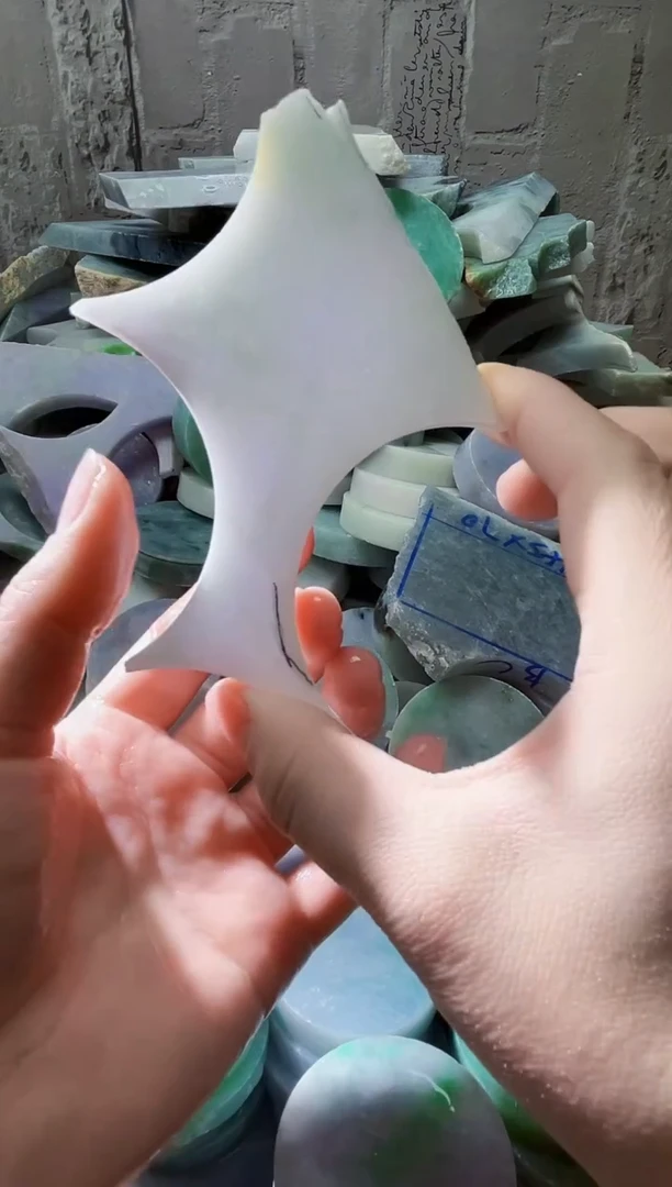 裸石翡翠天然翡翠A货石 南 114