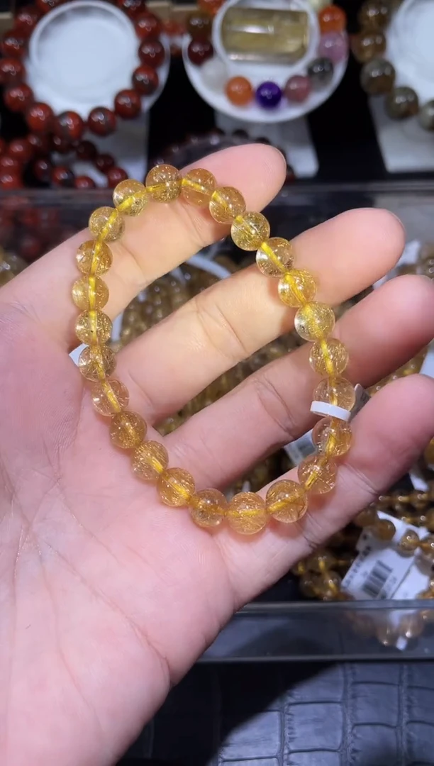 未镶嵌手链水晶发晶单圈手链A8