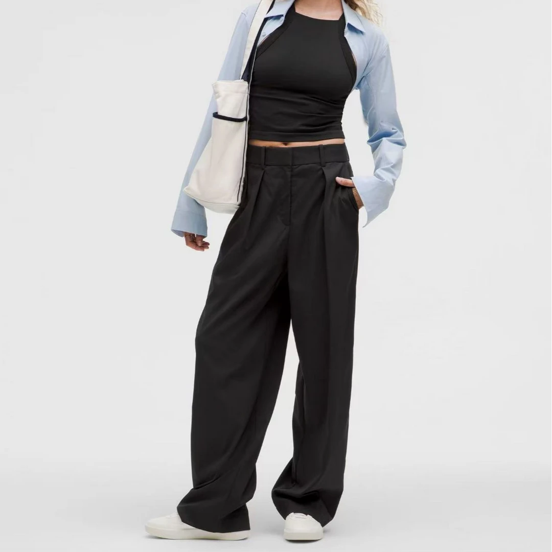 lululemon Pleat Front HR Trouser Regular 女士高腰直筒长裤