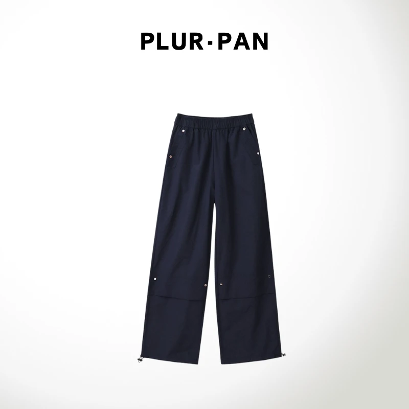 PLUR·PAN机能风工装运动阔腿宽松休闲裤