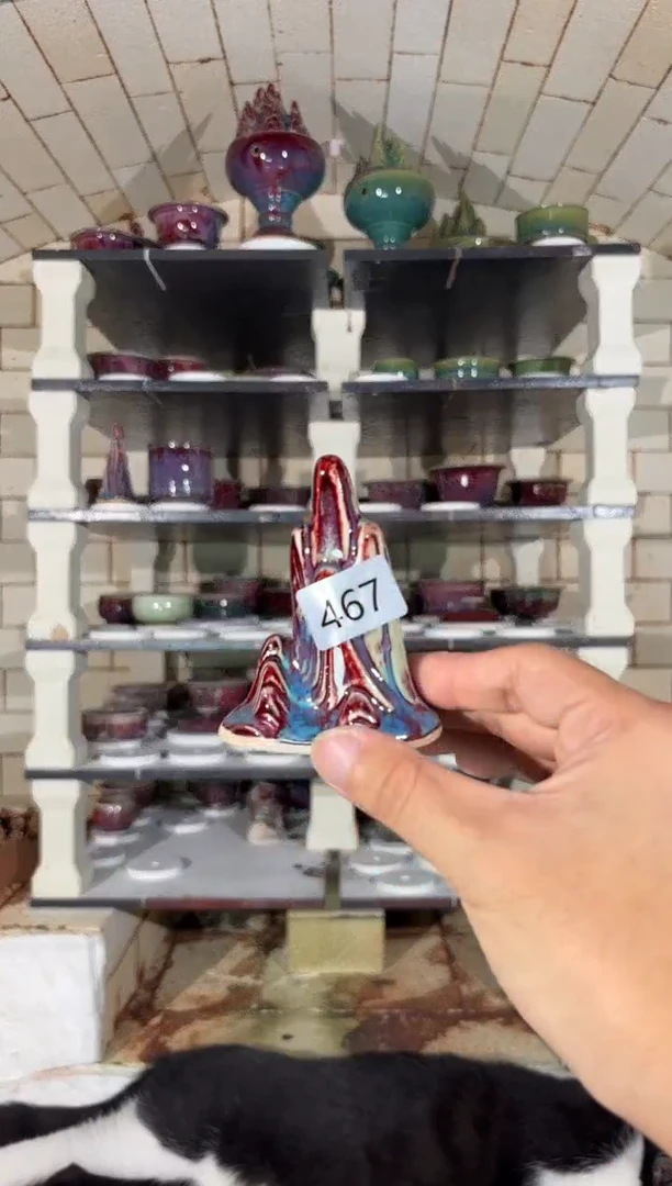 摆件精品窑变钧瓷茶器