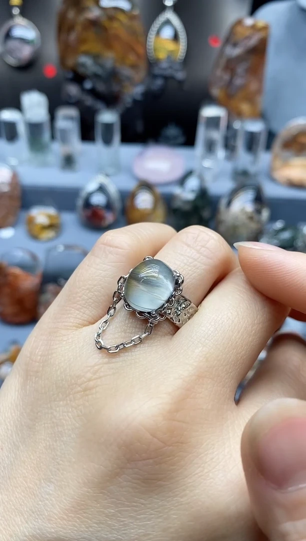 【闪购商品】水晶戒指银S925镶嵌水晶水晶