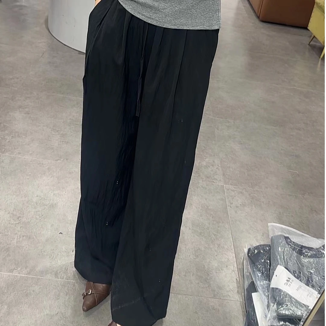 夏季薄款凉凉裤显瘦休闲裤 垂感慵懒风防晒裤百搭