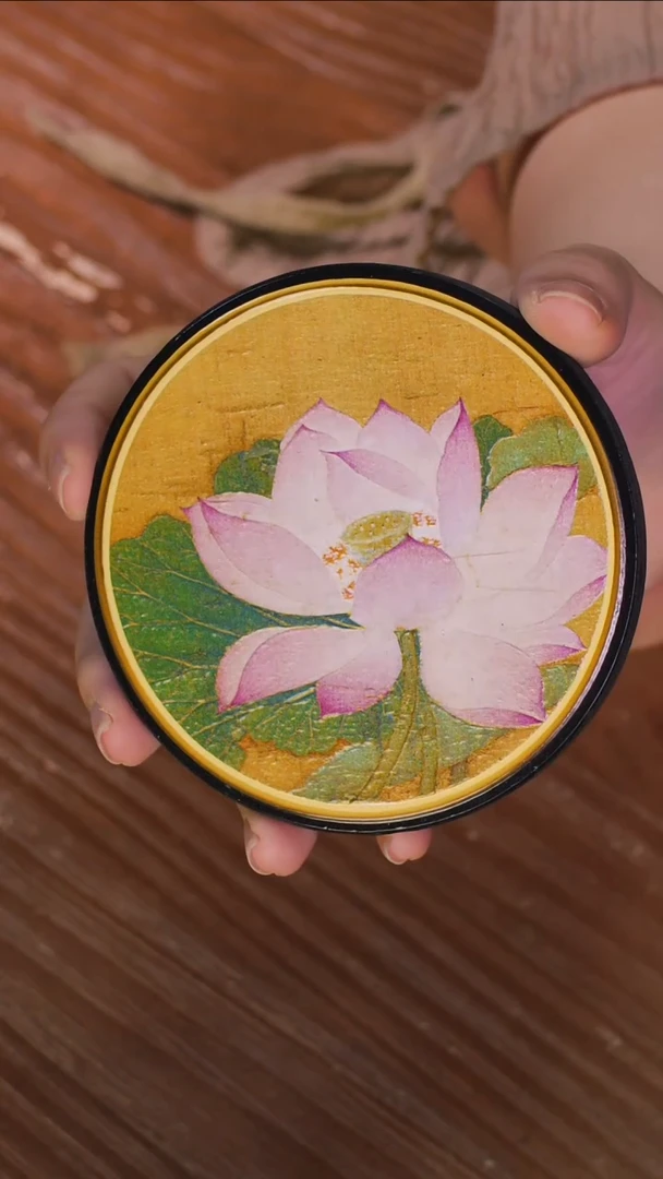 壹藏贰宝出水芙蓉杯垫一片