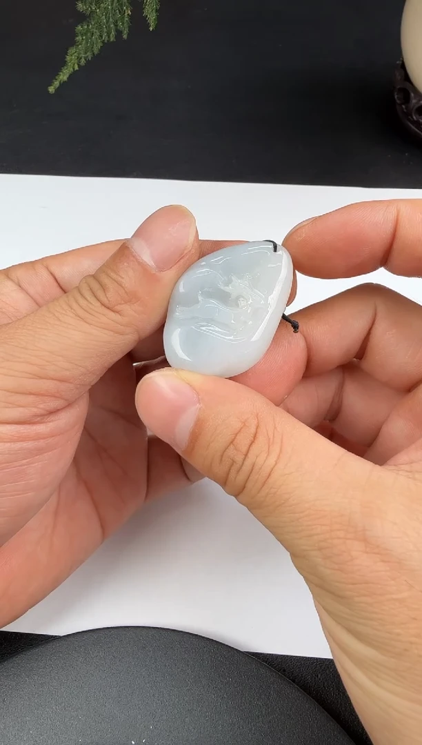 吊坠(不含链)未镶嵌翡翠翡翠饰品-17