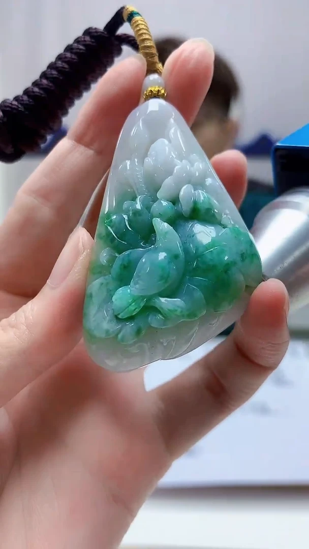 未镶嵌定制翡翠5159zm-毛货挂件52