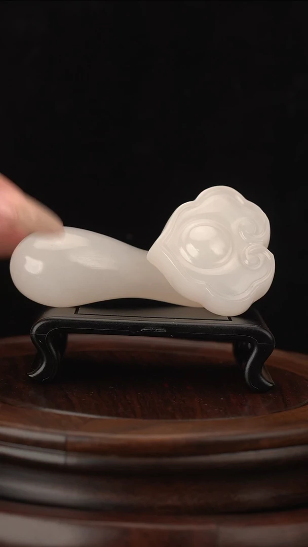玉天然玉石称心如意手把件