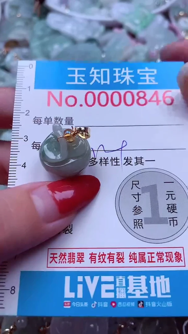 吊坠(不含链)未镶嵌翡翠846