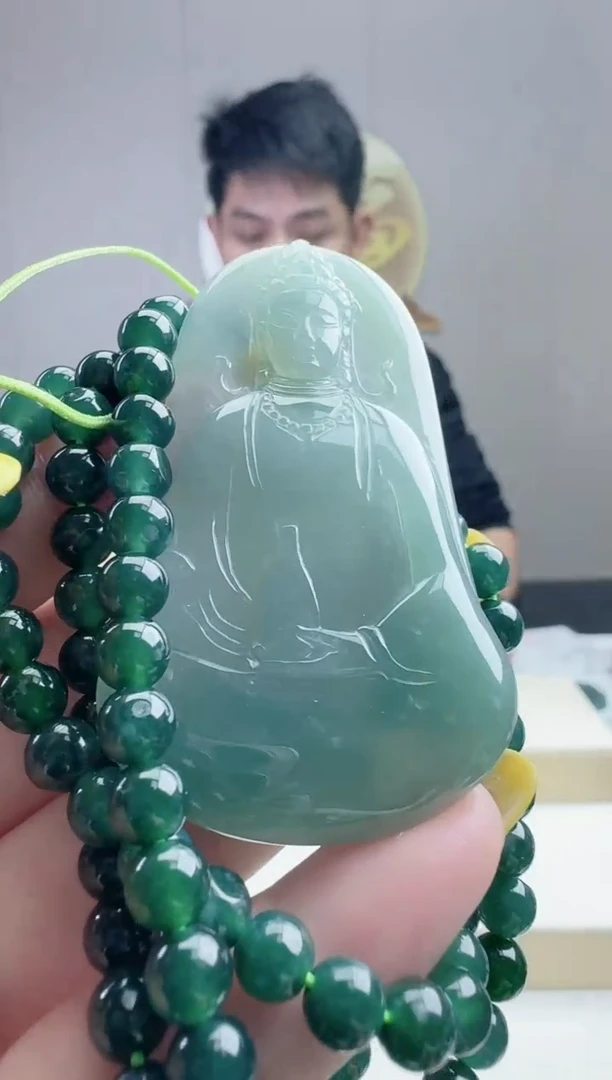 颈饰未镶嵌翡翠天然A货翡翠  多样性随机发其一