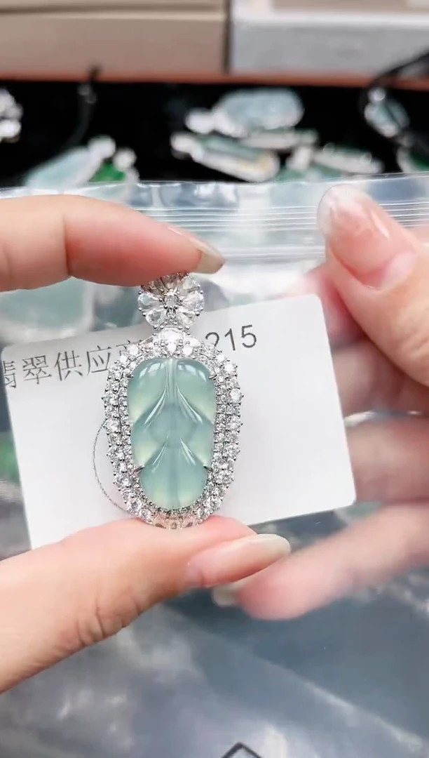 【闪购商品】翡翠颈饰未镶嵌215赠皮绳