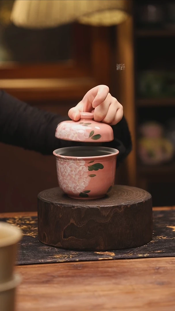 陶瓷景德镇高温釉下手绘陶瓷@L115@