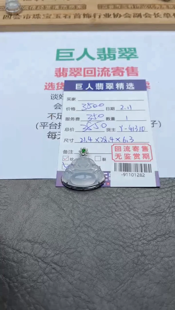 【闪购商品】翡翠颈饰18K金镶嵌-91101282