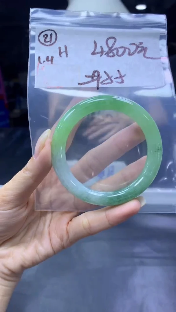 未镶嵌定制翡翠21手镯55+4800元+拍一发一