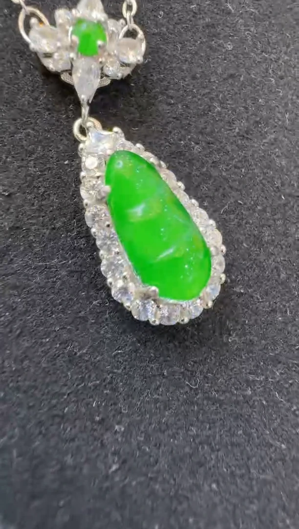 套链银S925镶嵌翡翠多样性团购发一件