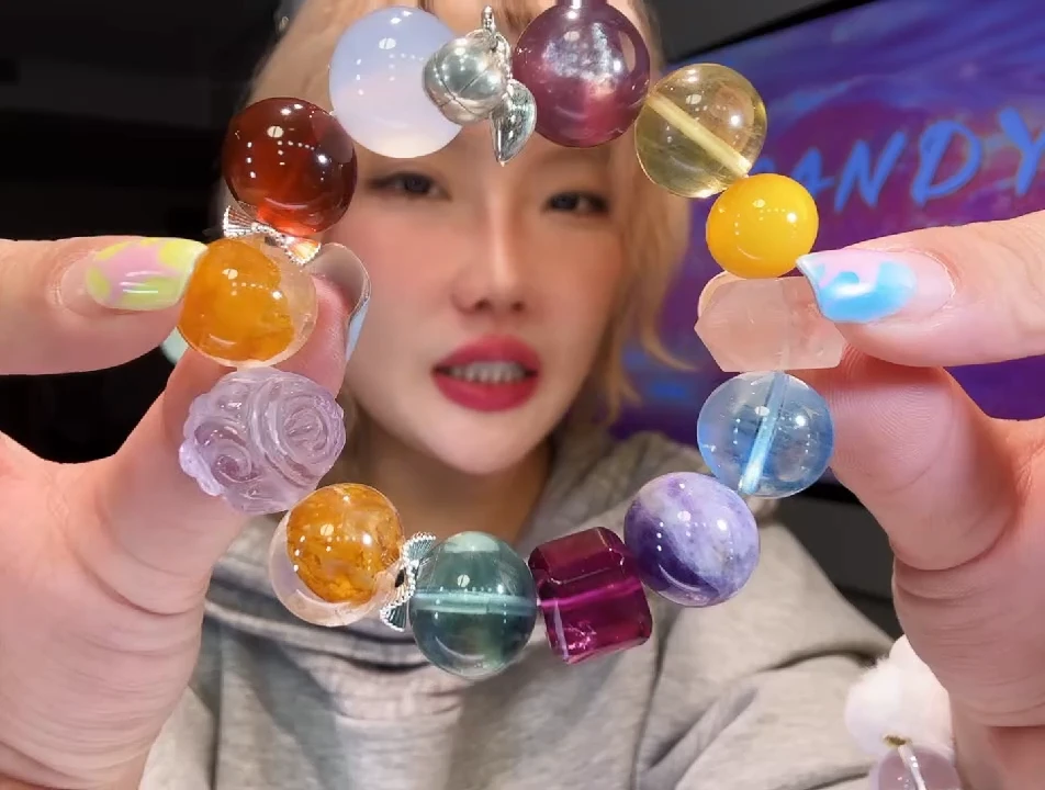 未镶嵌戒指水晶黑糖kiki