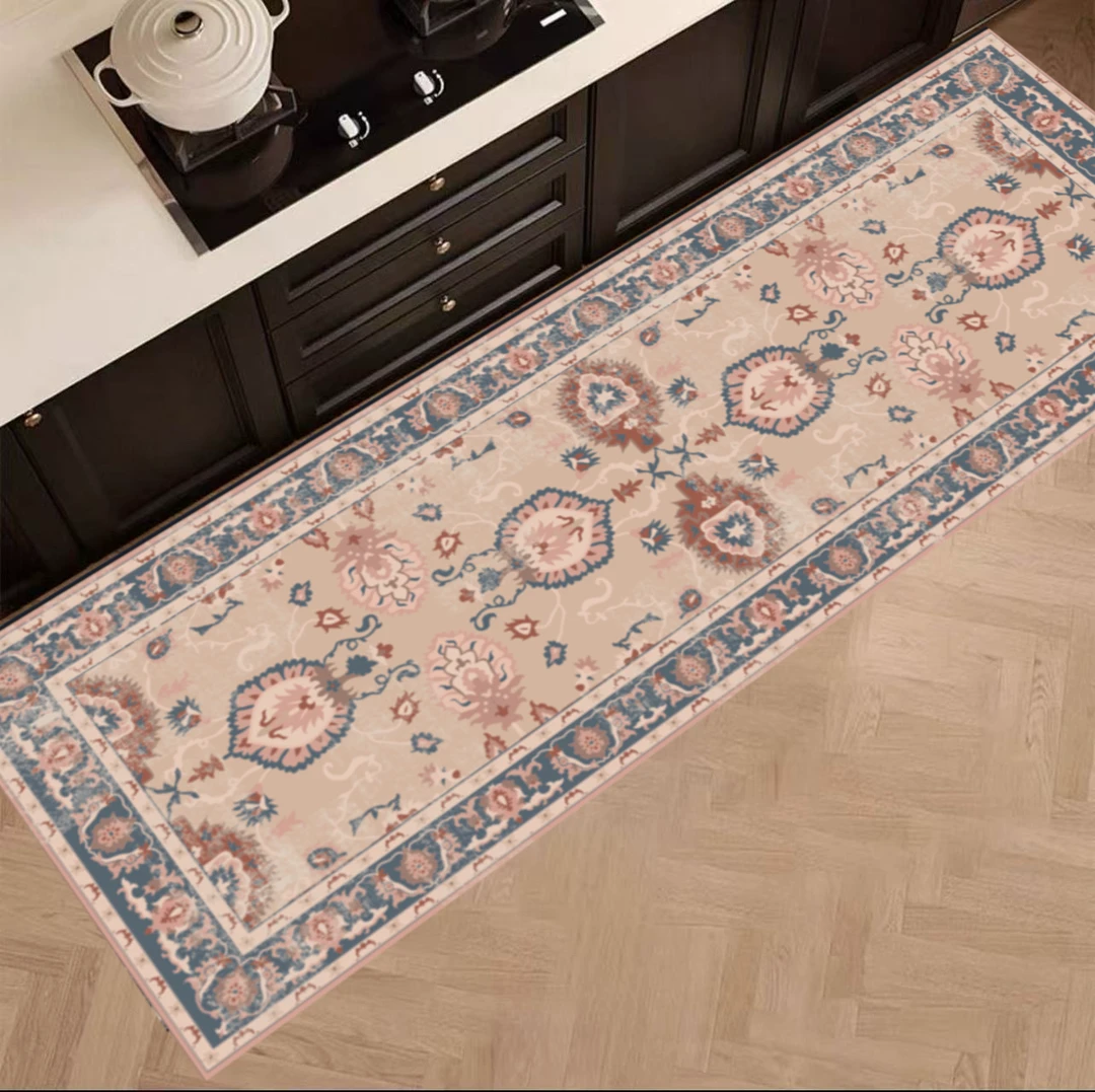 山海-461【100x200】高端轻奢美式卧室地毯床边客厅地垫长条脚垫