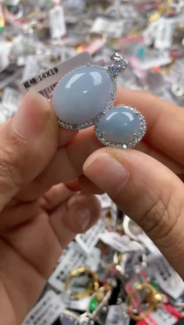 银S925镶嵌戒指翡翠3333    2