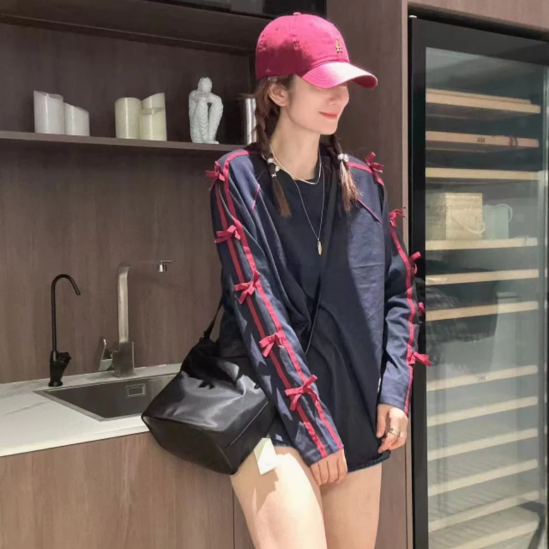 【大小姐家】欧韩货蝴蝶结百搭T恤536255