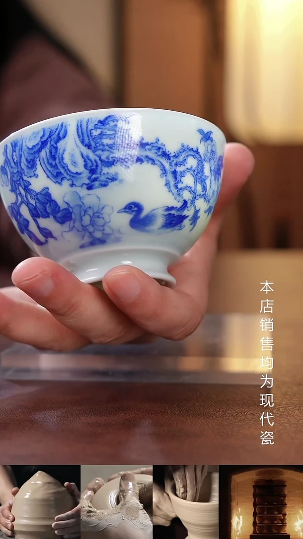 摆件景德镇全手工手绘