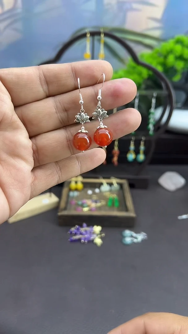 未镶嵌耳饰玛瑙/玉髓010