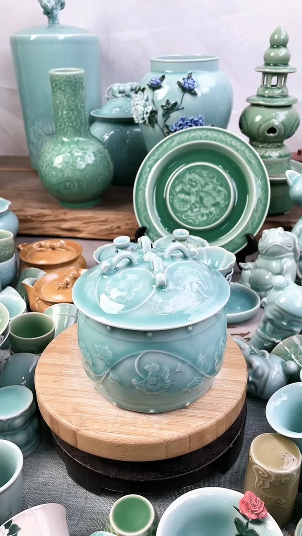 特价福利 微瑕 慧仙青瓷