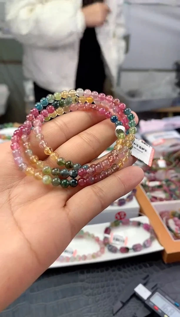 未镶嵌手串碧玺多样性发一条