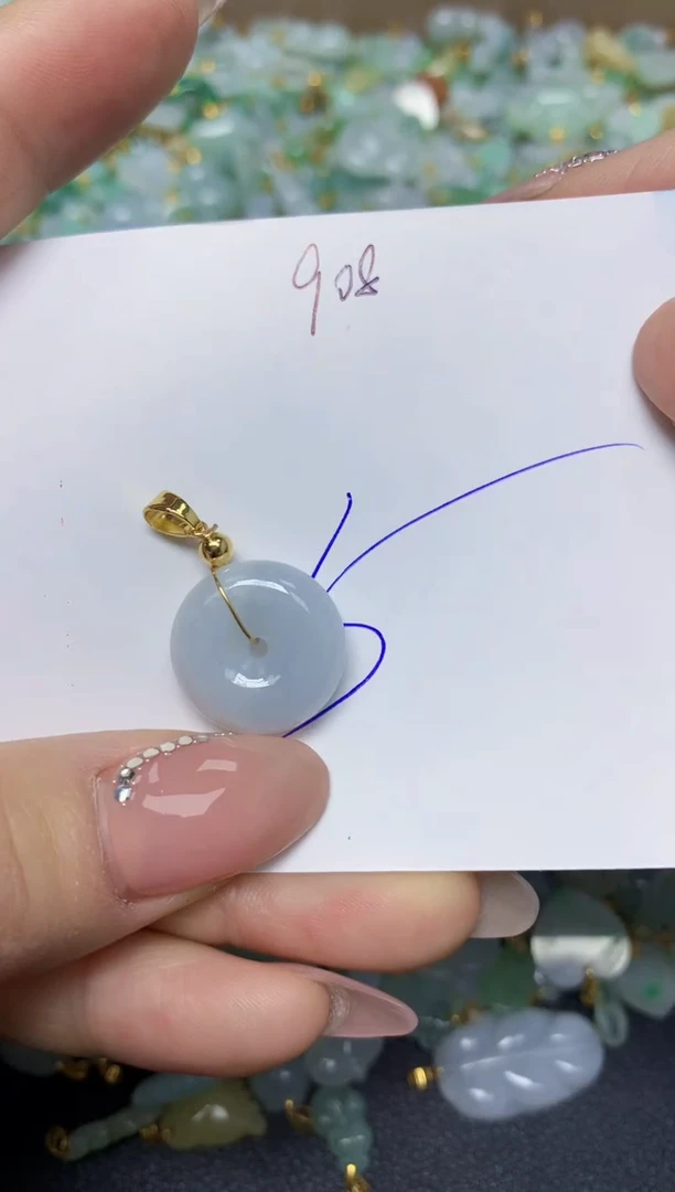 【闪购商品】翡翠挂件合金 天然翡翠A货