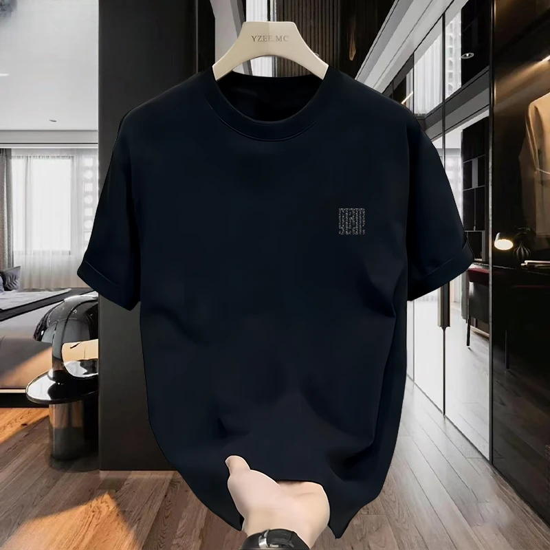 啄木鸟纯棉短袖T恤男夏季潮流宽松半袖圆领印花体恤衫百搭时尚t恤