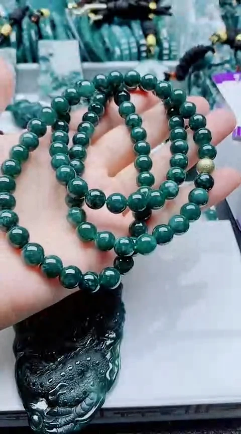 颈饰未镶嵌翡翠量***子