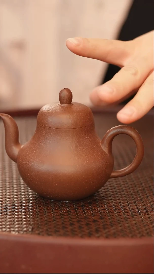 茶壶紫砂思婷 紫泥 全手 170cc