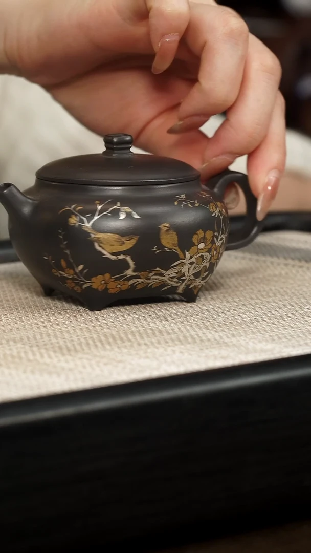 茶壶紫砂【P032】天圆地方    宜兴紫砂