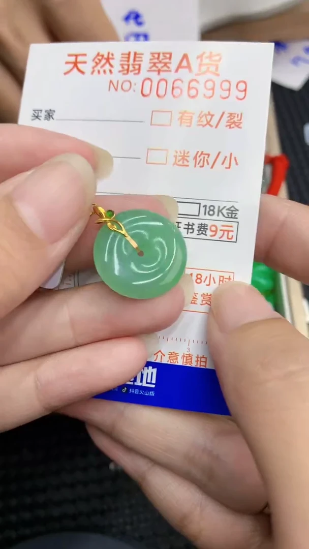 【闪购商品】翡翠颈饰18K金镶嵌            8