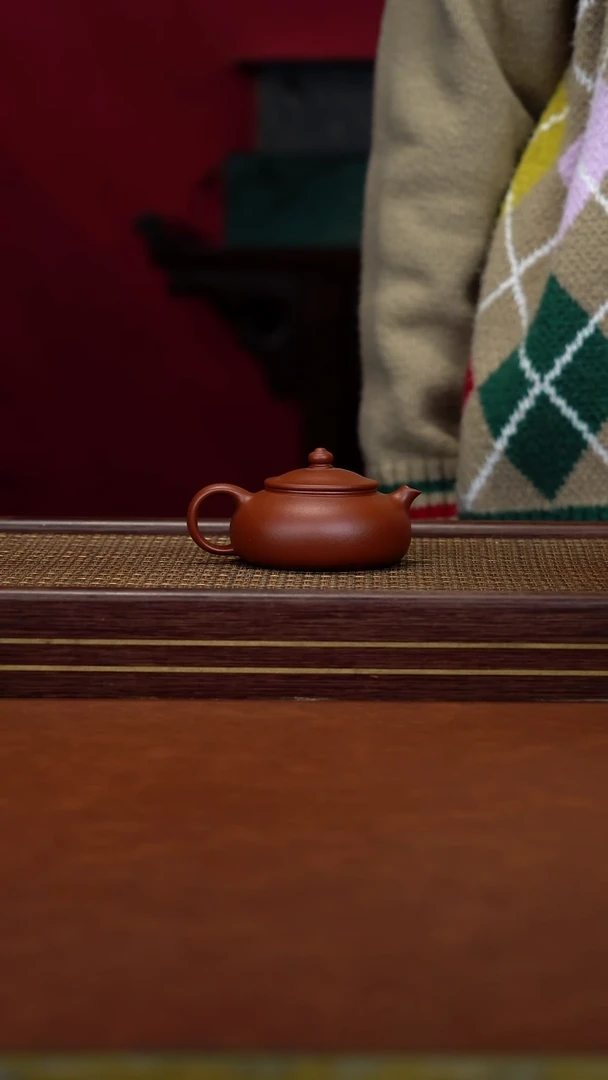 茶壶紫砂104 ld 朱泥 寒江