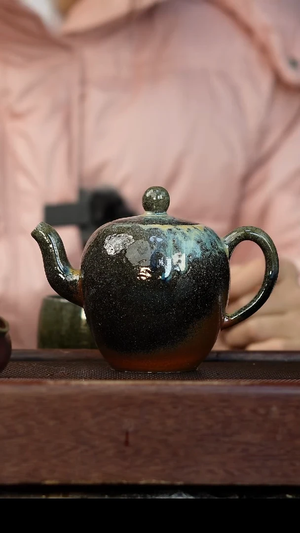 茶壶紫砂柴烧紫砂 美人肩300cc