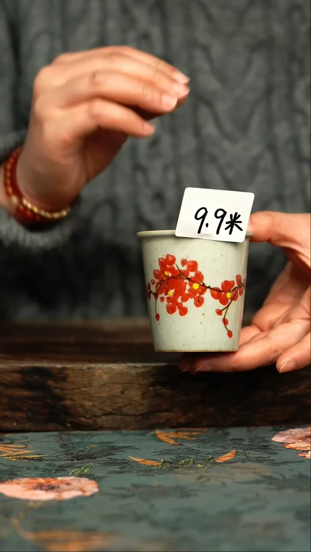 【闪购商品】杯杯釉下彩手工手绘同款陶器