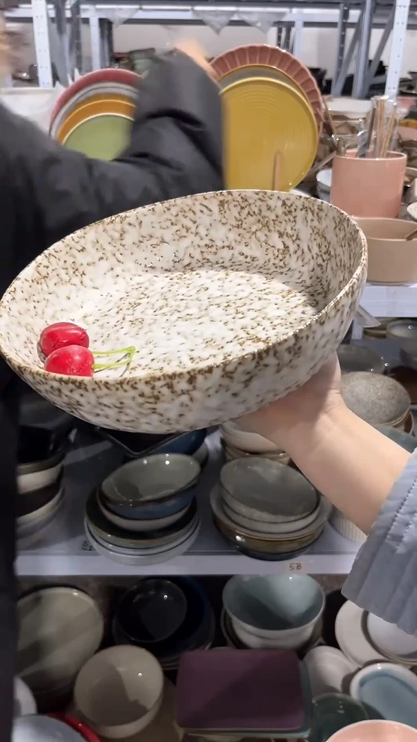 【闪购商品】瓷片外贸尾货瑕疵满20包邮X J3A大深盘