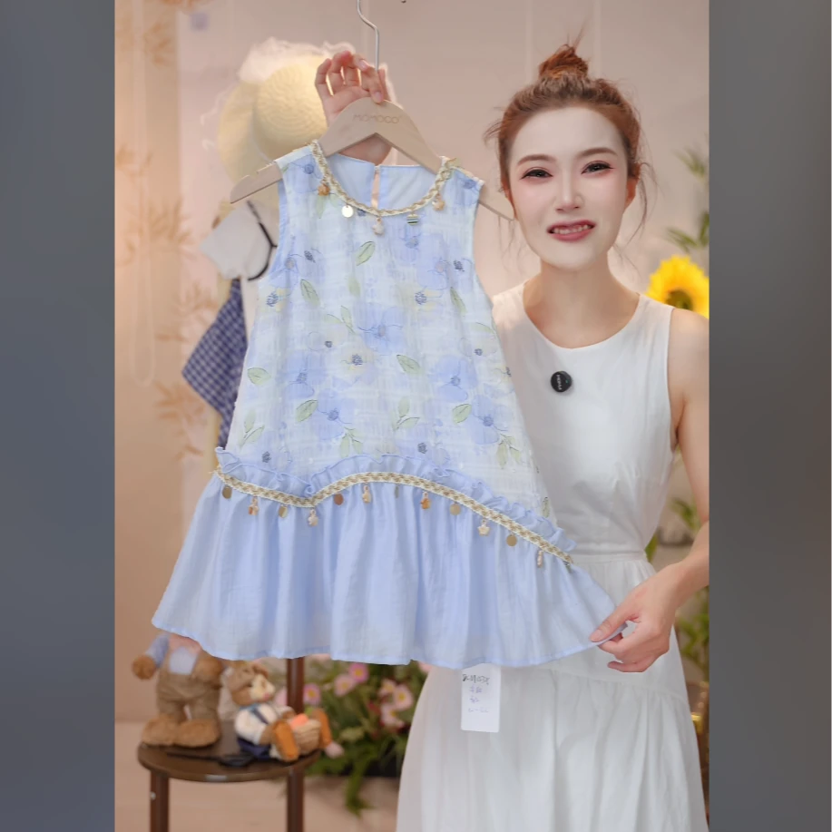 MOMOCO夏季上新女童时尚连衣裙