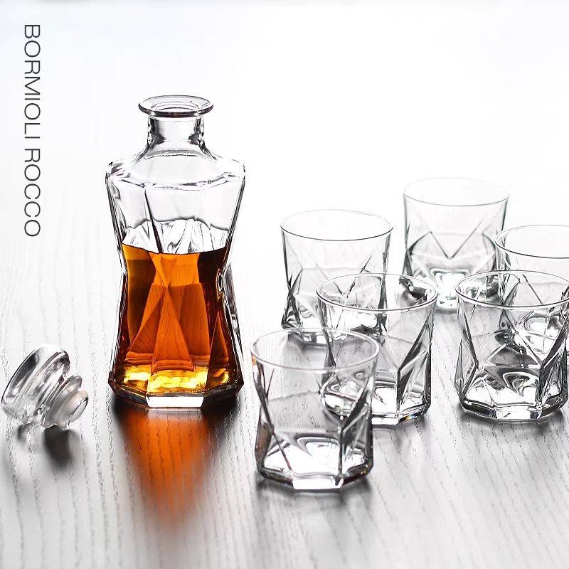 【宏兔专属】折线款波米欧利酒具七件套进口套装