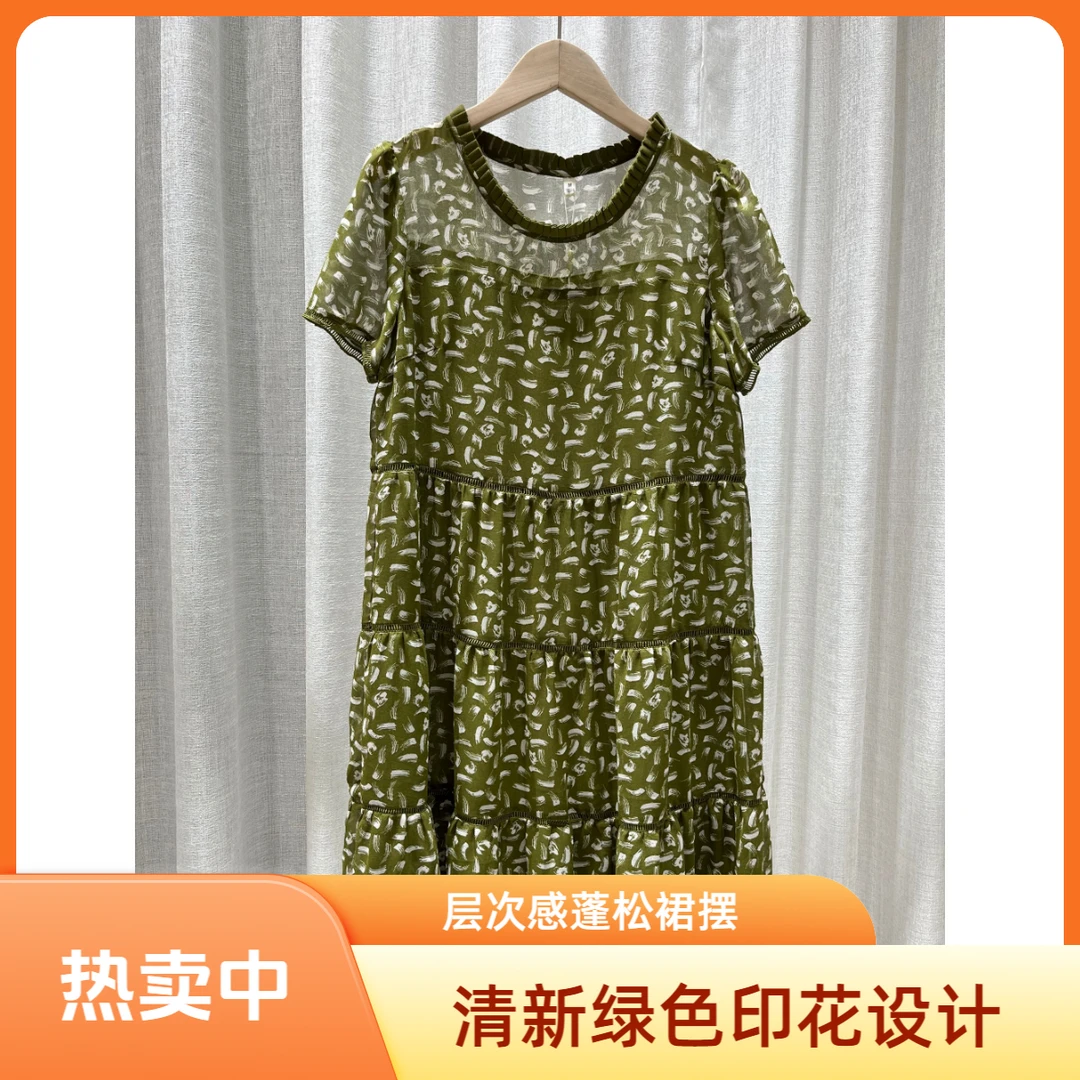 S274 传Q2025夏季法式简约纯色时尚宽松连衣裙CQYH23B059