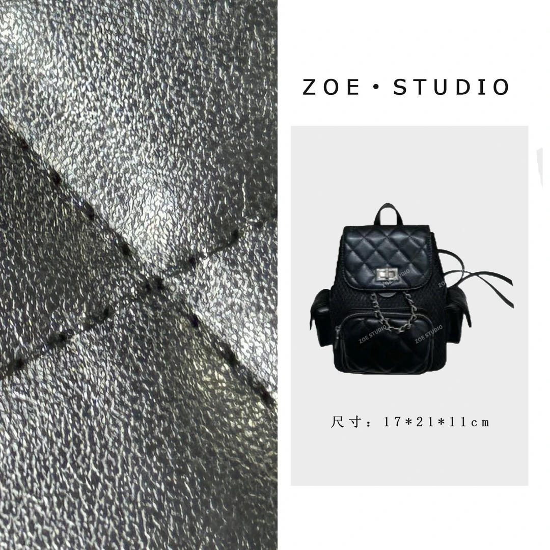 【佐伊甄选】ZT-D7230-镂空网黑轻奢女士时尚百搭小众真皮单肩挎包