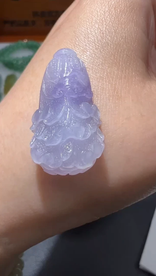 【闪购商品】定制翡翠未镶嵌29.1*15.3*9.3白菜